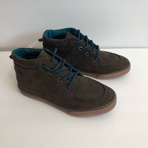 NWT Gymboree Boys High Top Sneakers Brown Textile